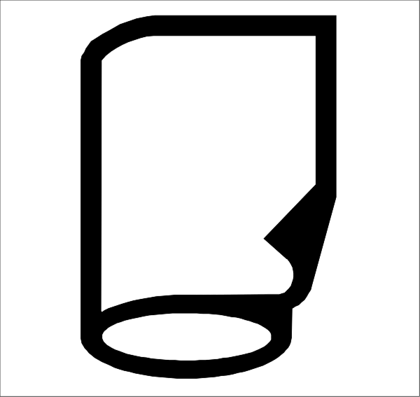The image shows a black icon of an empty cup with two handles on either side against a white background.