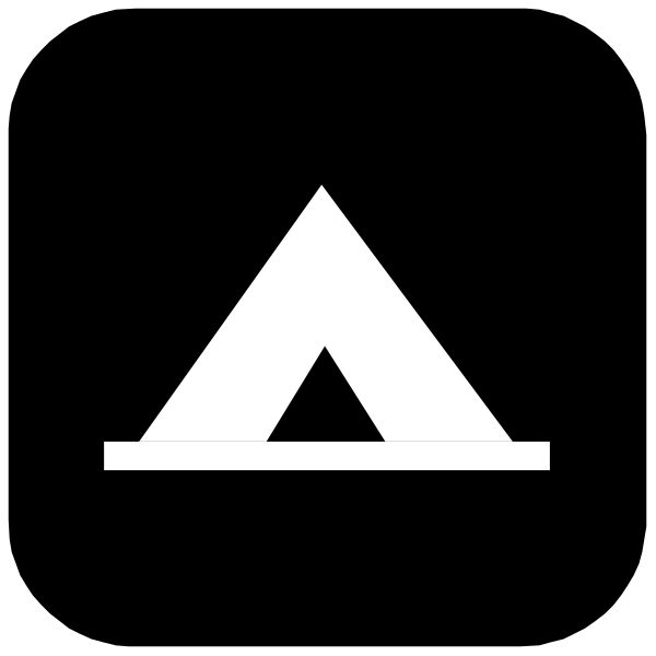The black and white logo of a company named "A".