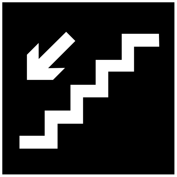 The image shows a black arrow pointing upwards on an otherwise plain background with no other discernible elements present.