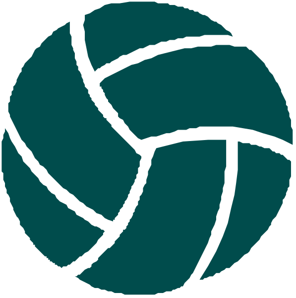 The image shows a graphic of two volleyballs with an abstract background that includes geometric shapes; there is no text present in this clip-art illustration.