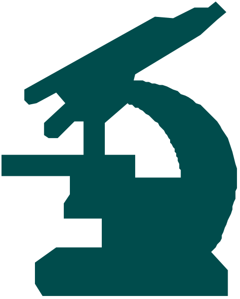 The image shows a stylized graphic of an astronaut's head with a microscope on it, suggesting scientific exploration in space.