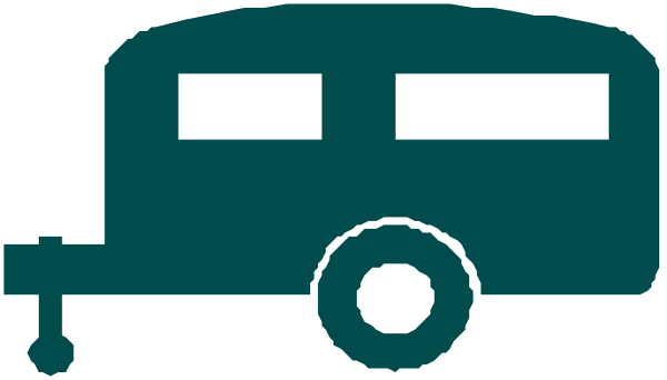 The image shows a stylized depiction of an old bus with wheels on it against a plain background.