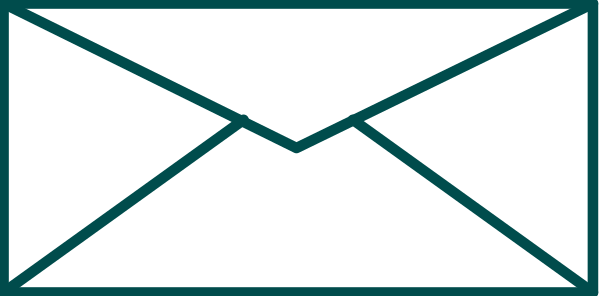 The image shows a stylized graphic of an envelope with two lines forming its body on top of what appears to be watermarked paper texture in shades of gray and black against a white background.