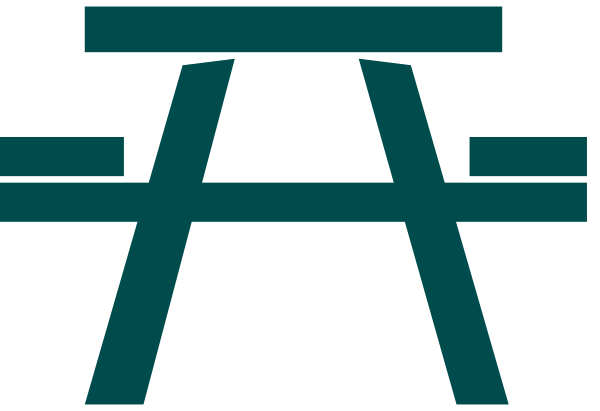 The image shows a logo with an abstract design that includes geometric shapes resembling letters "A" and "T," which could be interpreted as part of a branding symbol for something like A&amp;T, possibly related to transportation given their shape reminiscent of train tracks or railroad ties.
