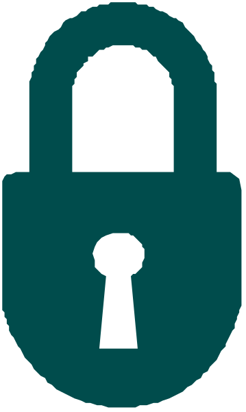 The image shows a padlock with an open lock symbolizing unlocked security on it against a gray background.
