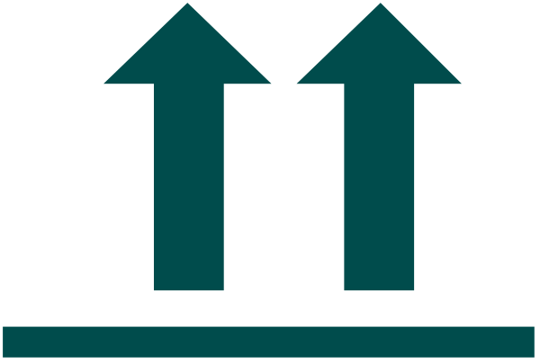The image shows a simple graphic with three upward arrows pointing to an unseen point above them on what appears to be a horizontal line representing growth or progression over time.