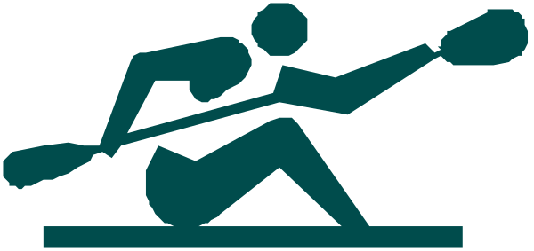 The image shows a stylized graphic of an athlete running with two sports balls above them against a dark background; there is no text present in this clip-art illustration.