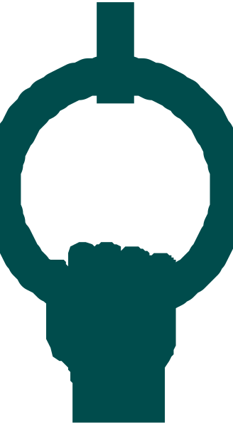 The image shows a logo with stylized text that reads "LIFE" on top of an icon resembling two overlapping circles connected by what appears to be a keyhole shape in between them, set against a gray background.