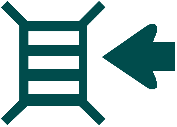 The image shows a digital representation of an airplane with two arrows pointing to it from either side; there is also text that reads "10" in white on top left corner of each arrow.