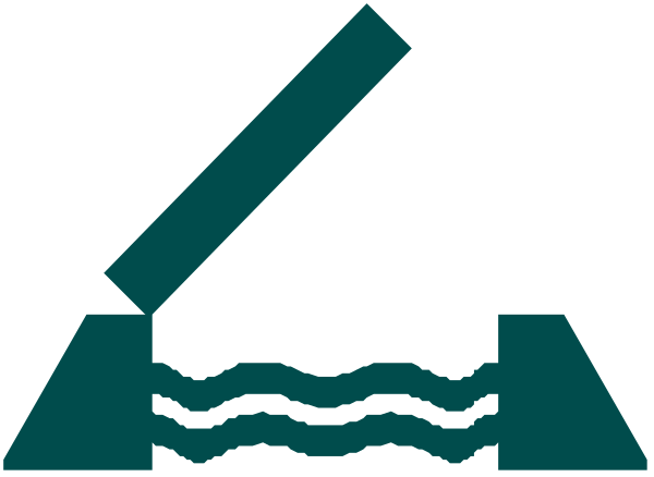The image shows a stylized graphic with text that reads "Aqua" at the top left corner next to an icon of water droplets in blue coloring; below this is another line of text, which appears upside down and backwards as if viewed through binoculars or mirrored.