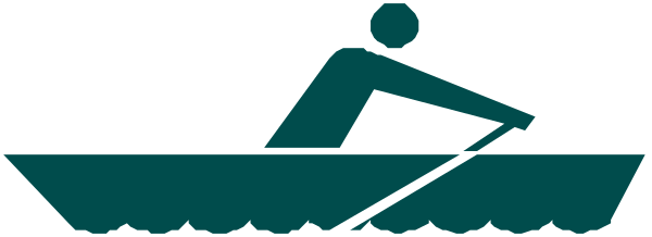 The image shows a logo with text that reads "Sport" at the top left corner of an oval shape containing stylized sports figures in motion against a blue background within another larger rectangle border.