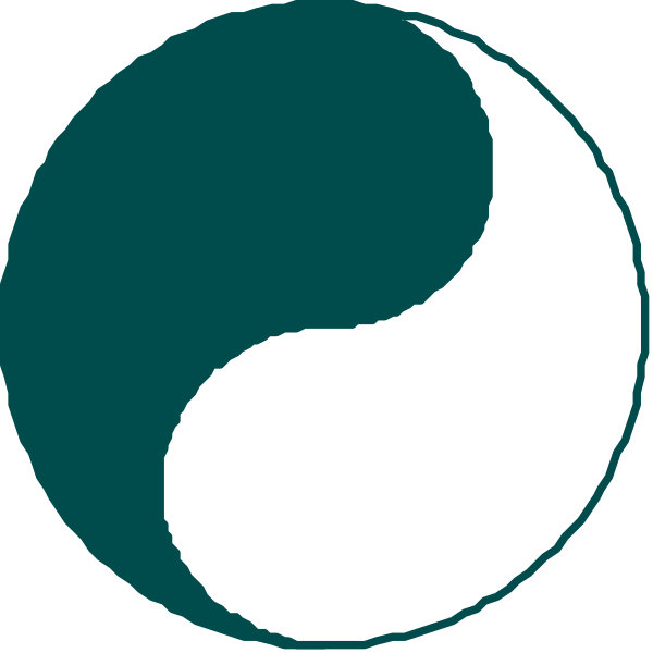 The logo consists of two interconnected circles with a white background; there's no text present on this clip-art image.