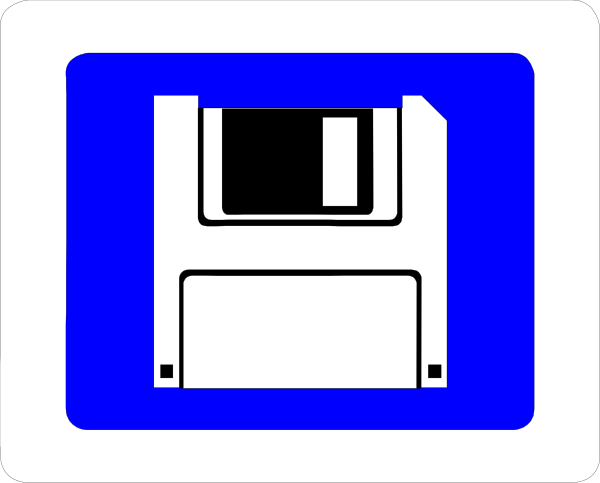 The image shows a computer floppy disk icon with an overlaid blue square on top of it against a white background in one corner, which is part of another graphic that includes two images: to its left appears to be a gray rectangle containing what looks like a digital representation or logo; and to the right there's a small image depicting a floppy disk with an overlaid blue square on top.