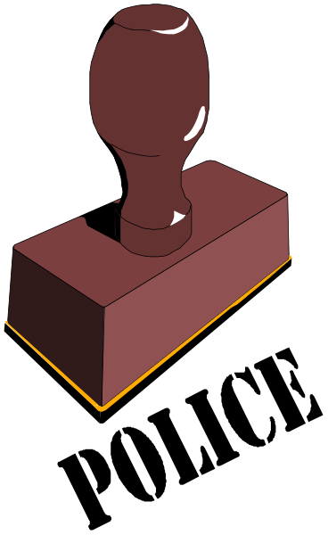 The image shows a red hammer with its head resting on top of an orange block that has two sides visible; it is set against a black background.