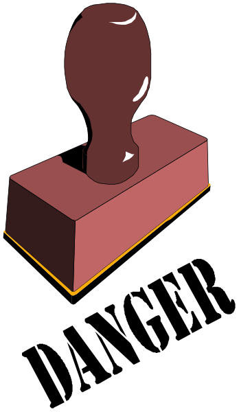 The image shows a red brick with an abstract shape on top of it against a black background.