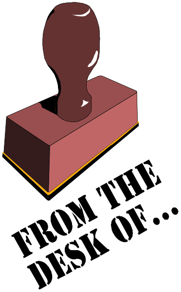 The image shows a red vase on top of an orange block with two visible sides against a black background.