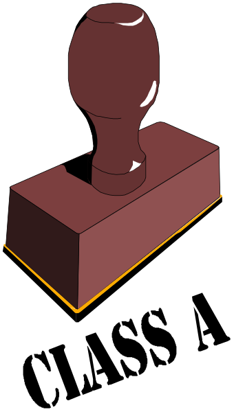 The image shows a red hammer with its head resting on top of an orange block that has two sides visible; it is set against a black background.