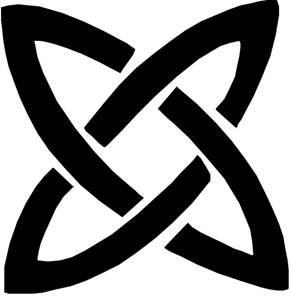 The image shows a black background with two white lines intersecting at an angle near each other on the left side of the frame; there is no additional detail to provide further information about objects, people, animals, actions, and setting in this clip-art style representation.