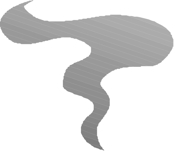 The image shows a stylized graphic of smoke with swirling patterns against a dark background.