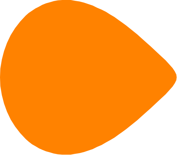 The image shows a stylized orange fish with two fins on either side of its body against an abstract background that resembles water ripples in shades of gray-blue to black at one end.