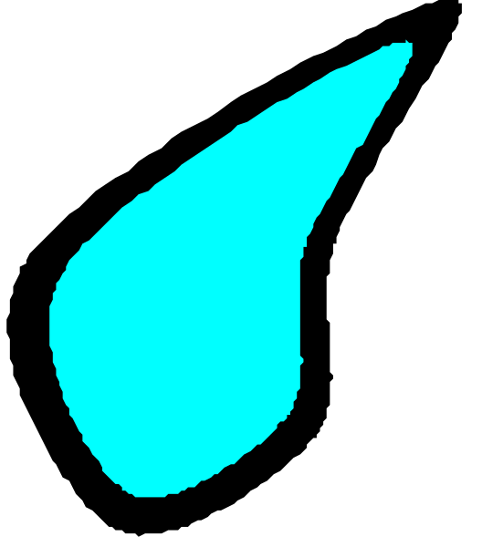 The image shows a stylized blue drop of water with an outline that resembles a teardrop shape on top right corner against dark backgrounds in different shades from left to right: black, gray, and white.