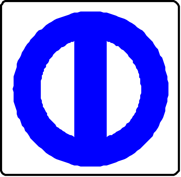 The image shows a blue circle with an arrow pointing to it from above on what appears to be a black background.