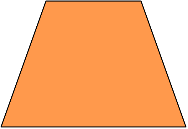 The image shows a simple geometric shape resembling an orange triangle with two smaller triangles inside it against a gray background.