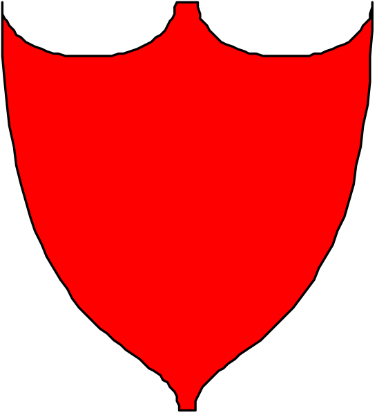 The image shows a red shield with sunglasses on it against an abstract background that appears to be black and white stripes.