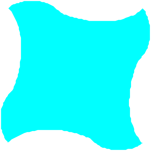The image shows a stylized blue shield with an abstract design on it against a black background.