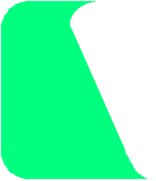 The image shows a stylized graphic of an airplane wing with two distinct sections: green on top representing trees, suggesting flight over nature; and black below indicating sky, symbolizing travel through it.