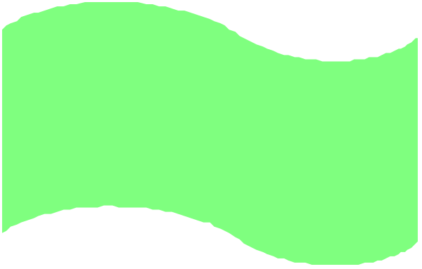 The image shows a green wavy line with an abstract design on it against a gray background.