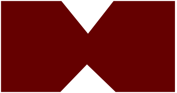 The image shows a red cross on top of an x sign with white lines forming an 'x' shape against a gray background.