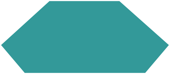 The image shows a stylized graphic of an abstract design with geometric shapes resembling buildings against a blue background on what appears to be a gray surface.