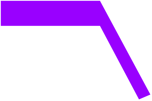 The image shows a purple line with an arrowhead on it against a black background.