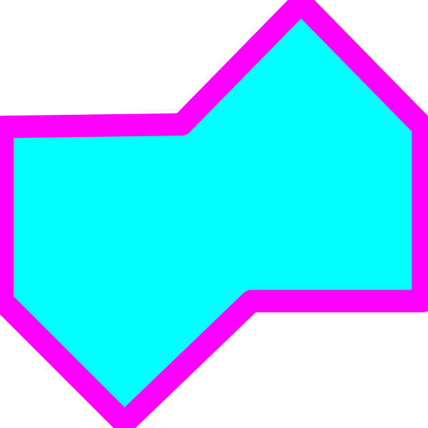 The image shows a stylized graphic of an abstract shape resembling two intersecting lines with blue backgrounds forming a diamond-like pattern on either side.