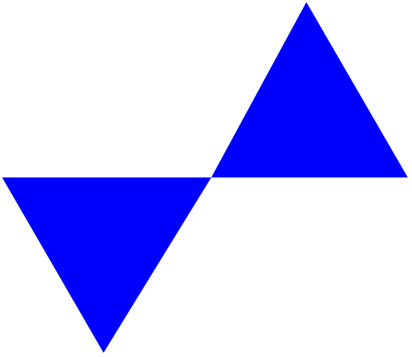 The image shows a black and white graphic with geometric shapes resembling waves on top of each other against a dark background.