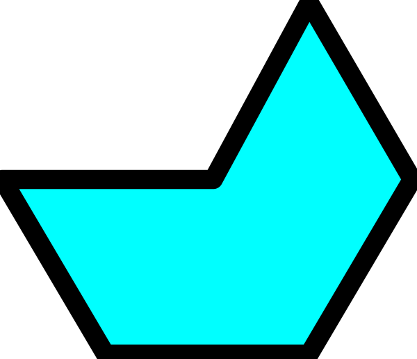 The image shows a stylized graphic of an abstract ship with geometric shapes against a dark background.