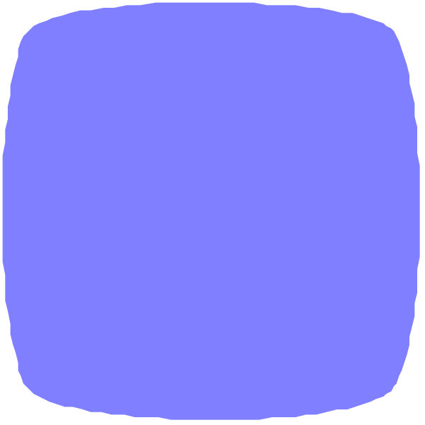 The image shows a blue square with two smaller squares inside it against an otherwise black background.