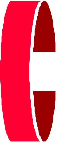 The red circle with a white line through it on top of another gray background.