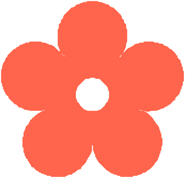 The image shows a red flower with six petals against a white background.