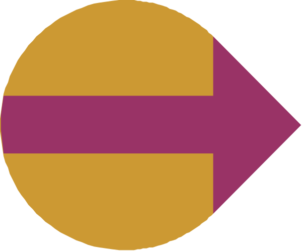 The image shows a stylized graphic of an arrow pointing to its right with two arrows forming a circle around it on either side; there is no text present in this clip-art illustration.