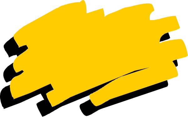 The image shows a black background with yellow lines that appear to be scribbles on it.