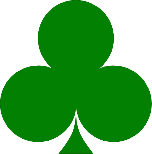 The image shows two shamrocks with a black background; there's no text present.