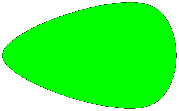 The image shows a green pepper with an eye on it against a black background.