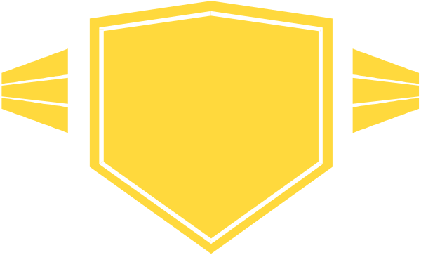 The image shows a shield with three arrows pointing upwards on either side of it against an unidentified background.