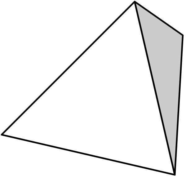 The image shows a black silhouette of an abstract shape that resembles a stylized letter 'm' with two vertical lines on either side forming what appears to be arms or wings extending from it, and there is no background detail visible in this clip-art style representation.
