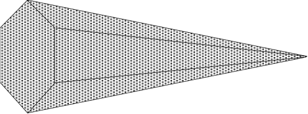 The image shows a black and white pixelated representation of an airplane flying through what appears to be clouds with rays emanating from it in various directions.