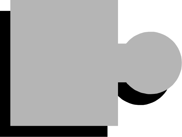 The image shows a black and white pixelated representation of an object that resembles a key with two keys hanging from it on either side.