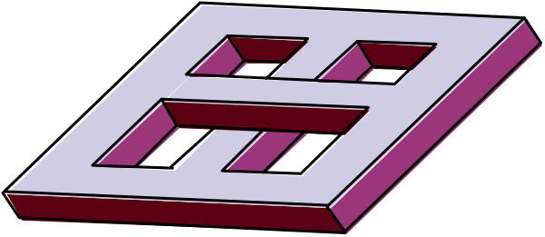 The image shows a logo with an abstract design featuring geometric shapes that resemble letters "E" and "S".