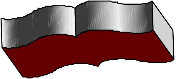 The image shows a red flag with white stripes on it against an indistinct background.